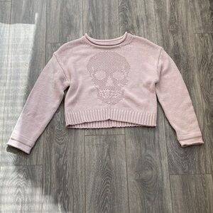 Skull Cashmere - Cotton Blend Light Pink Crewneck Sweater - Size XS